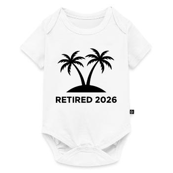 Retired 2026 Pension Island Logo - Baby Premium short-sleeve bodysuit - white - Front