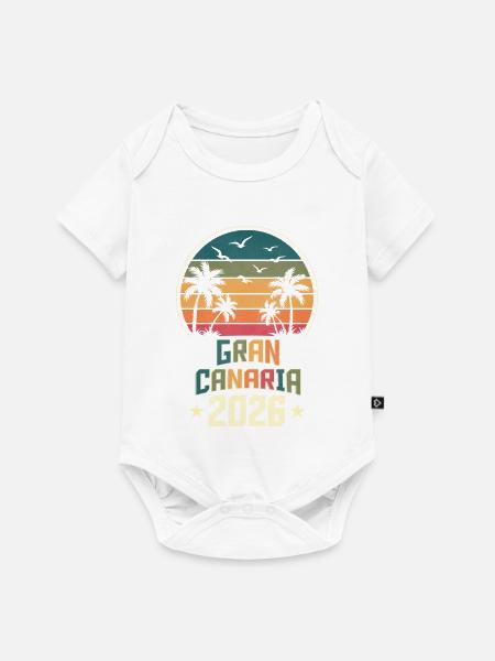 Gran Canaria 2026 - Baby Premium Kurzarmbody - Weiß
