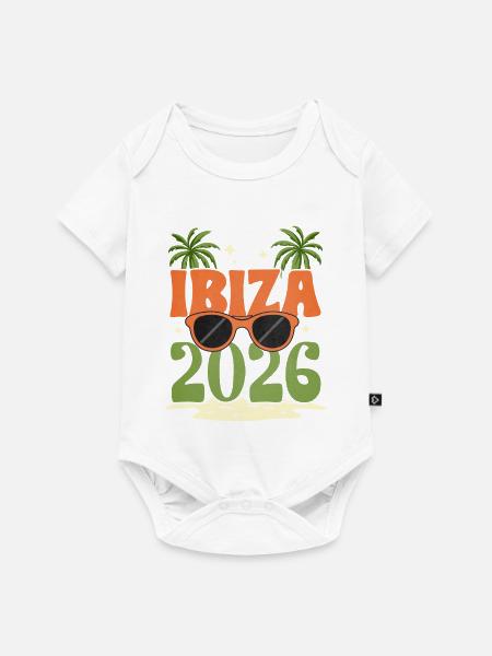 Ibiza 2026 - Baby Premium Kurzarmbody - Weiß
