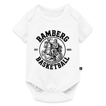 Bamberg Basketball Vintage Retro Design - Baby Premium Kurzarmbody - Weiß - Vorne