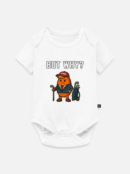 Aber warum Golf-Maskottchen - Baby Premium Kurzarmbody - Weiß