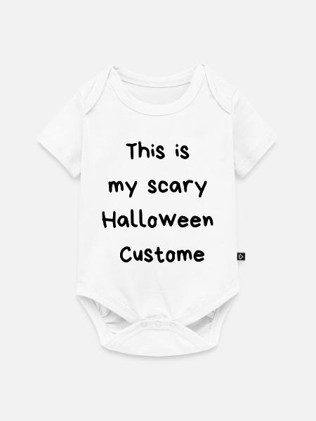 Halloween Kostüm - Baby Premium Kurzarmbody - Weiß