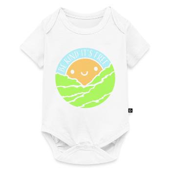 Sois gentil, c’est une déclaration de gentillesse gratuite qui dit - Body à manches courtes Premium Bébé - blanc - Devant