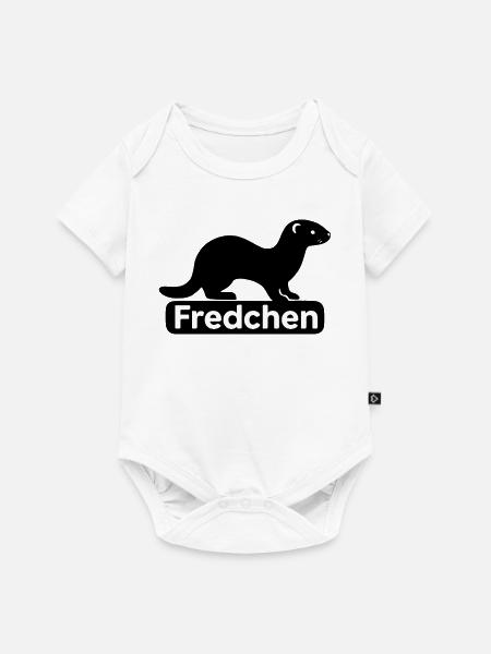 Fredchen_Frettchen - Baby Premium Kurzarmbody - Weiß