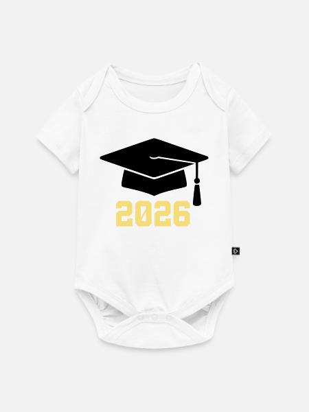 Absolvent 2026 Bachelor Hut - Premium kortærmet baby-body  - hvid