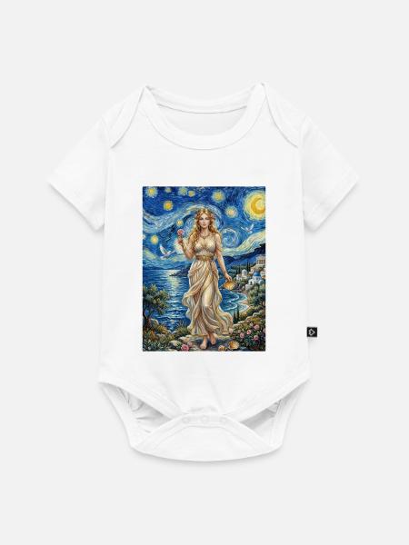 Aphrodite Sternennacht - Baby Premium Kurzarmbody - Weiß