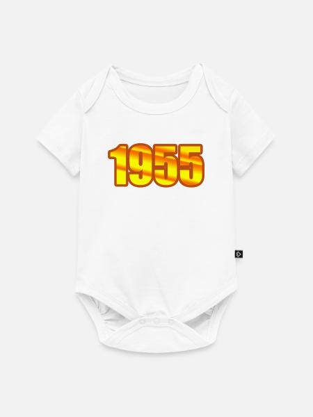 1955 - Baby Premium Kurzarmbody - Weiß