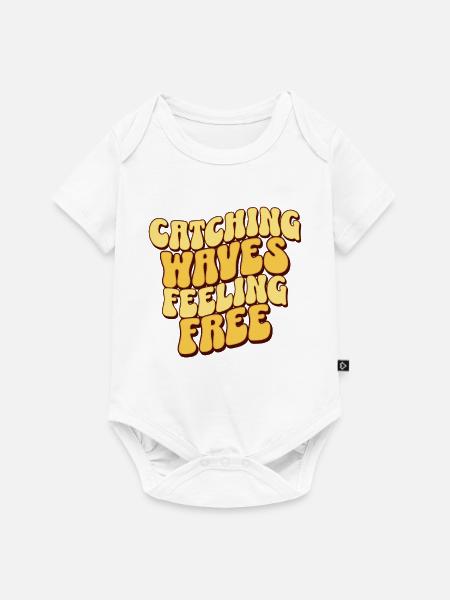 Catching Waves Feeling Free - Baby Premium Kurzarmbody - Weiß