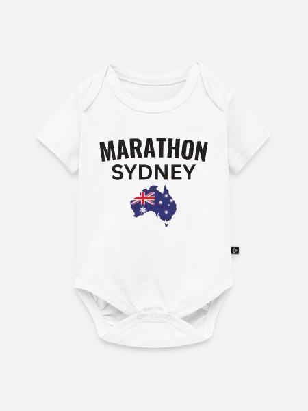 Marathon Sydney - Baby Premium Kurzarmbody - Weiß