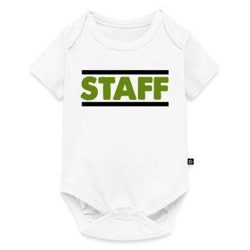 Green Staff Distressed Font - Baby Premium short-sleeve bodysuit - white - Front