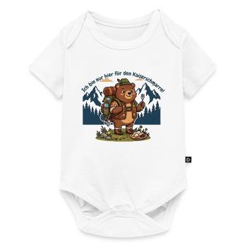Kaiserschmarrn Wanderbär - Lustiges Wandershirt - Baby Premium Kurzarmbody - Weiß - Vorne