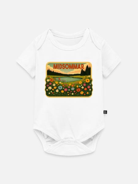Midsommar Schweden - Baby Premium Kurzarmbody - Weiß