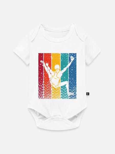 Boulderer Boulder Bouldern - Baby Premium Kurzarmbody - Weiß