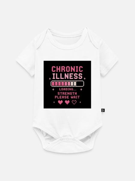 Ladestärke Unsichtbare Schlachten - Baby Premium Kurzarmbody - Weiß