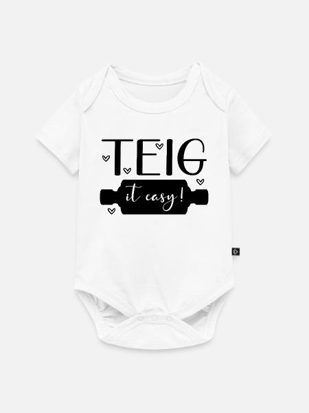 Backen Teigrolle - Baby Premium Kurzarmbody - Weiß