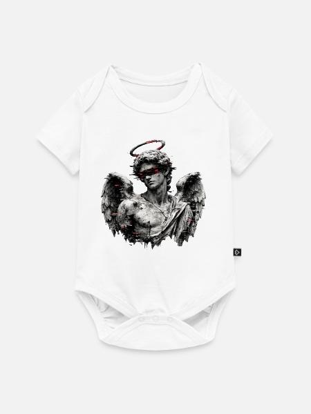 Glitch Angel: Verwundete Statue - Baby Premium Kurzarmbody - Weiß
