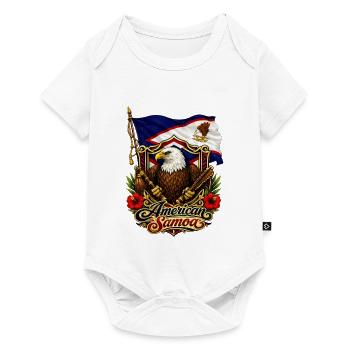 Eagle Flag of American Samoa - Baby Premium short-sleeve bodysuit - white - Front