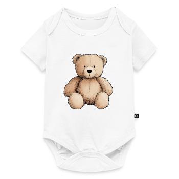 teddy bear, teddy bear, stuffed animal - Baby Premium short-sleeve bodysuit - white - Front