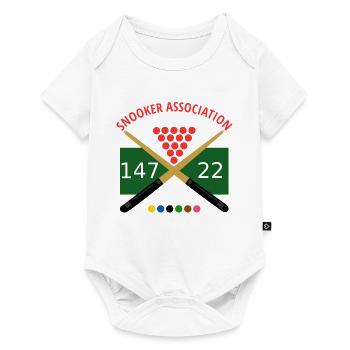 Logo du snooker : Signales de croisement 147 22 - Body à manches courtes Premium Bébé - blanc - Devant