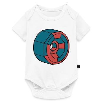 Detailed Skateboard Wheel Crew - Baby Premium short-sleeve bodysuit - white - Front