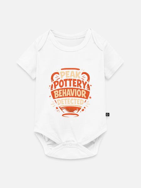 Maximaler Töpfermodus | Keramik - Baby Premium Kurzarmbody - Weiß