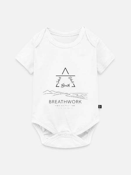 Inhale-Exhale-Breathing - Baby Premium Kurzarmbody - Weiß