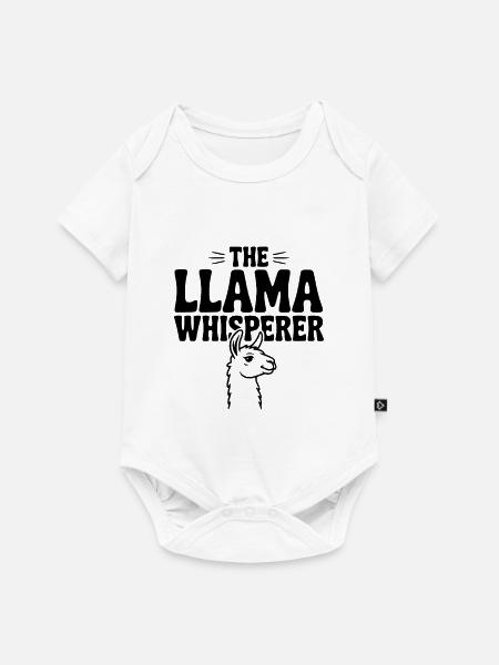 Der Lama-Flüsterer - Baby Premium Kurzarmbody - Weiß