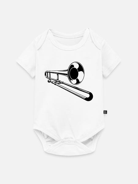 Posaune - Baby Premium Kurzarmbody - Weiß