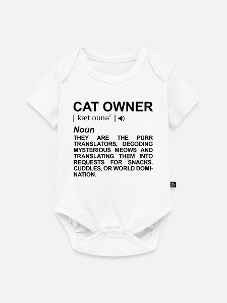 Katzenhalter Definition - Baby Premium Kurzarmbody - Weiß