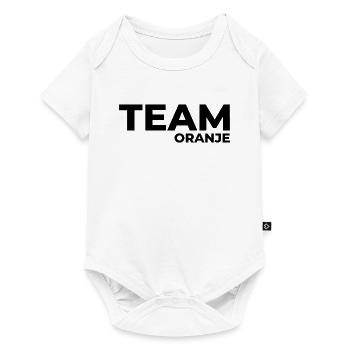Team Oranje - Nederland - Netherlands Niederlande - Baby Premium Kurzarmbody - Weiß - Vorne
