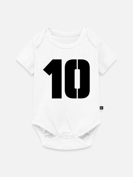 10 - Baby Premium Kurzarmbody - Weiß