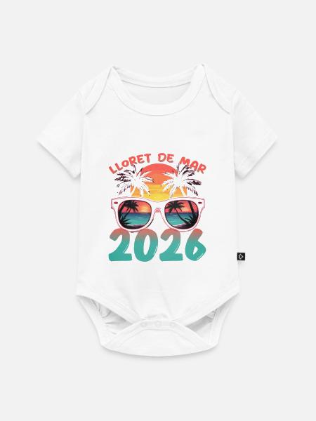 Lloret De Mar 2026 - Baby Premium Kurzarmbody - Weiß