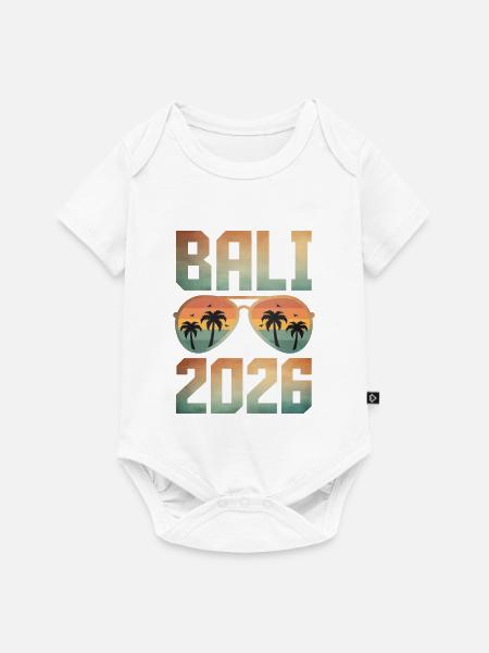Bali 2026 - Baby Premium Kurzarmbody - Weiß