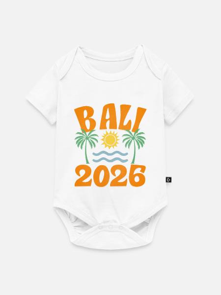 Bali 2026 - Baby Premium Kurzarmbody - Weiß