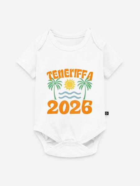 Teneriffa 2026 - Baby Premium Kurzarmbody - Weiß