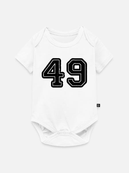 49 - Baby Premium Kurzarmbody - Weiß