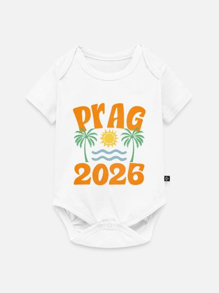 Prag 2026 - Baby Premium Kurzarmbody - Weiß