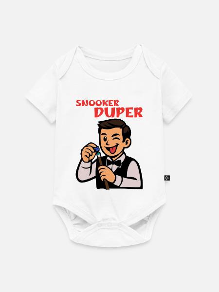 Snooker Duper Cartoon - Baby Premium Kurzarmbody - Weiß