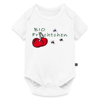 Kirschen - Baby Premium Kurzarmbody - Weiß - Vorne
