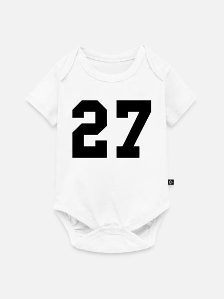 27 - Baby Premium Kurzarmbody - Weiß
