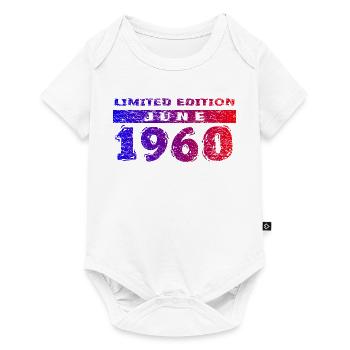 66th Birthday Limited Edition 06/1960 - Baby Premium short-sleeve bodysuit - white - Front