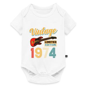 Design de guitare vintage 1974 édition limitée - Body à manches courtes Premium Bébé - blanc - Devant