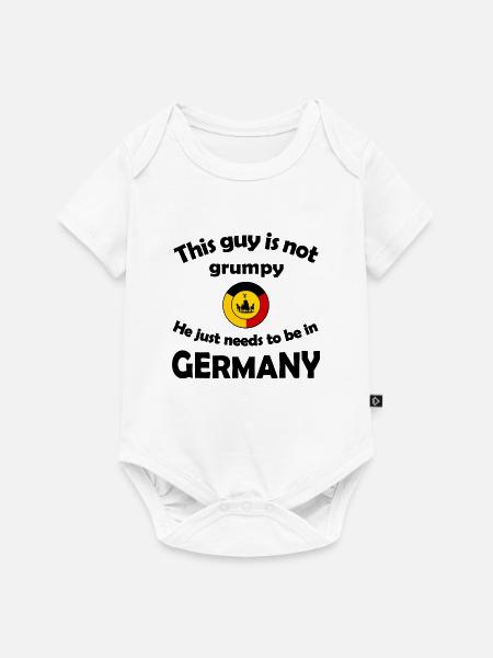 Deutscher Farbenring Wappen - Baby Premium Kurzarmbody - Weiß
