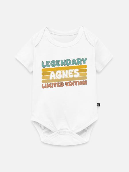 Agnes als Legendary - Baby Premium Kurzarmbody - Weiß