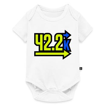 Proud 42.2k Marathon Finisher - Baby Premium short-sleeve bodysuit - white - Front