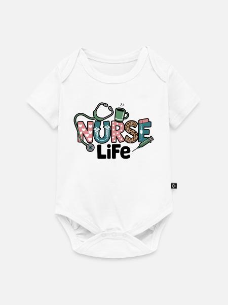 Krankenschwester Life Geschenk Geschenkidee - Baby Premium Kurzarmbody - Weiß
