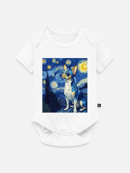Chihuahua - Baby Premium Kurzarmbody - Weiß