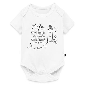 Moin Kopp high cloudless - Baby Premium short-sleeve bodysuit - white - Front