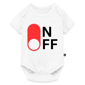 ON/OFF mode - Baby Premium short-sleeve bodysuit - white - Front