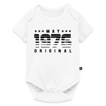 May 1976 Original Striped Vintage Birthday - Baby Premium short-sleeve bodysuit - white - Front